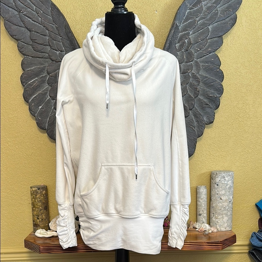 Lululemon Cozy White Cowl Neck Pullover